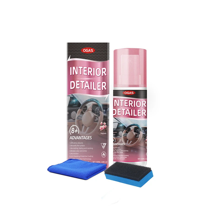 Car Interior Cleaner, Vehicle Interior Polish, 100ml Car Interior Cleaner, Interior Detailer Spray, Total Car Interior Cleaner